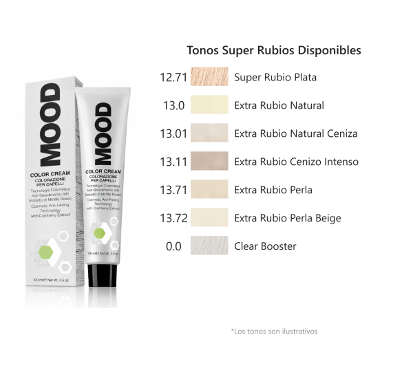 MOOD - TINTES COLOR CREAM, Tonos Super Rubios