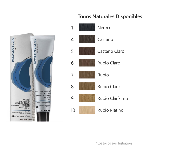 ELGON - TINTES MODA & STYLING, Tonos Naturales