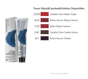 ELGON - TINTES MODA & STYLING, TONOS CAOBA, VIOLETA Y ROJO
