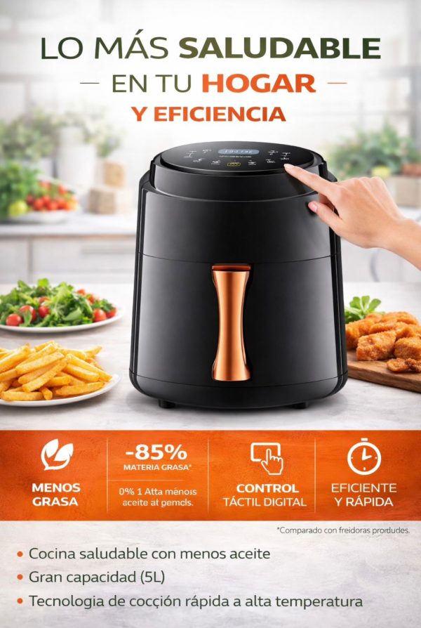 Freidora de Aire Digital Inverter – Air Fryer Premium de Alta Capacidad