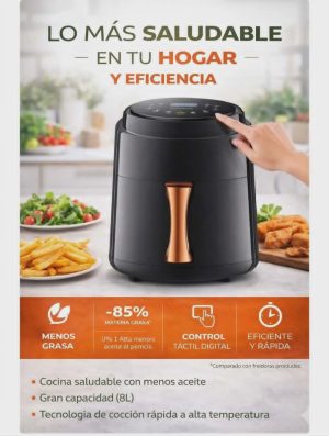 Freidora de Aire Digital Inverter – Air Fryer Premium de Alta Capacidad