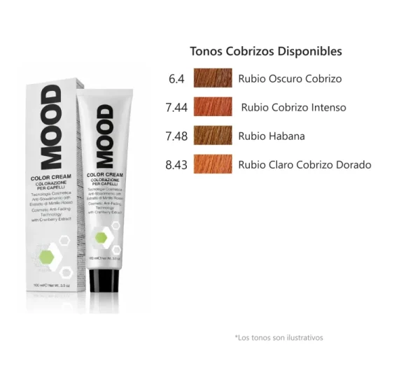 MOOD - TINTES COLOR CREAM, Tonos Cobrizos