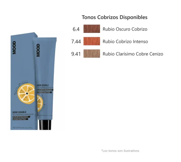 MOOD - TINTES DEMI DOUBLE, Tonos Cobrizos