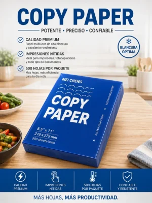 be838378-84f4-4115-956f-836dd9595bf1.webp Paquete de Hojas Blancas Multifunción – Papel Premium para Impresión y Escritura