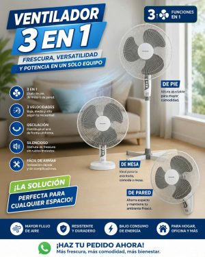 Ventiladores 3 en 1