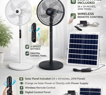 Ventiladores,recargables con Paneles solares.