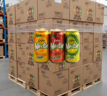 Pallet de nectar de jugo enjoy