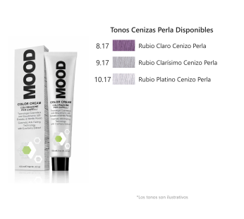 Mood – Tintes Color Cream, Tonos Ceniza Perla