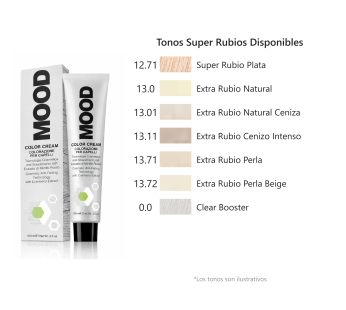 Mood – Tintes Color Cream, Tonos Super Rubios