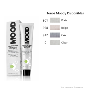 Mood – Tintes Color Cream, Tonos Moody (ammonia-free)