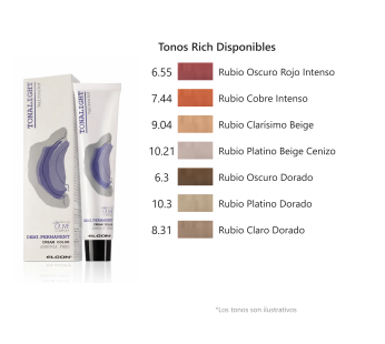 Elgon – Tintes Tonalight, Tonos Rich