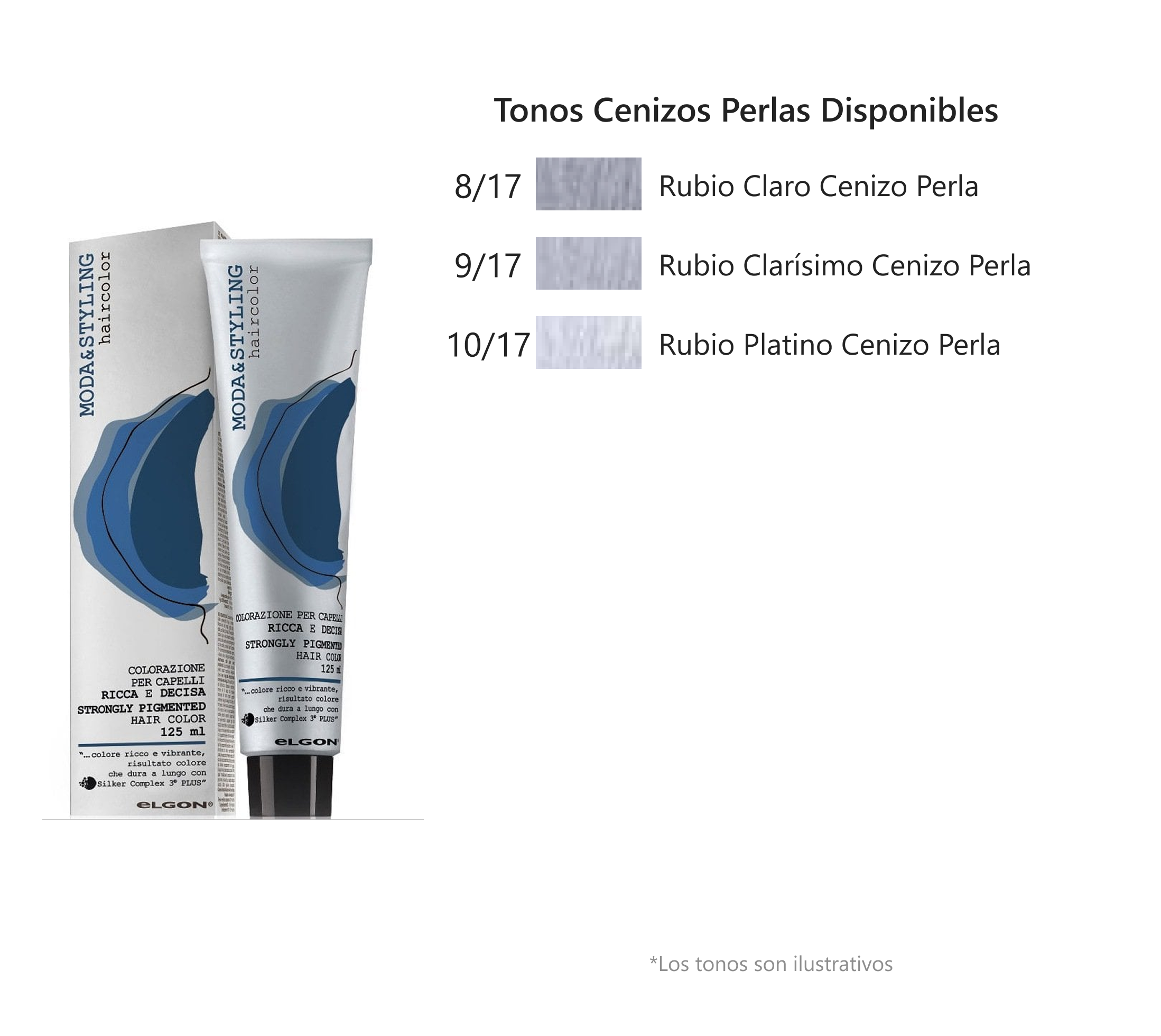 ELGON - TINTES MODA & STYLING, TONOS CENIZO PERLA